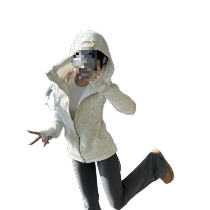 Damen Sportlicher Hoodie Echo Archiv