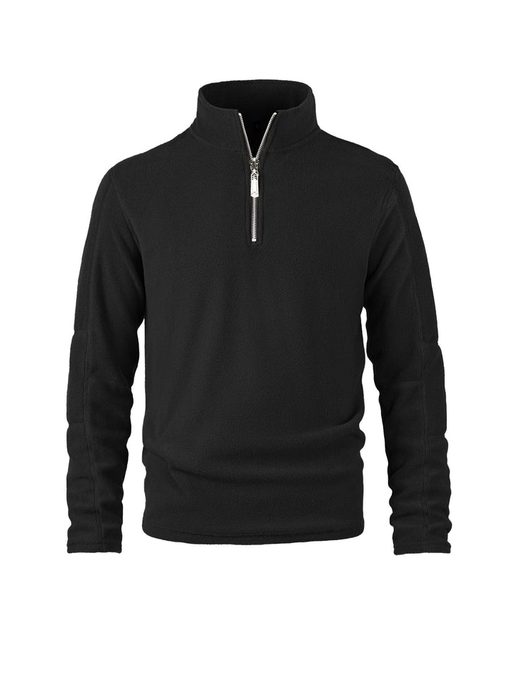 Herren warmhaltender Fleece-Pullover mit halbem Reißverschluss Echoarchiv