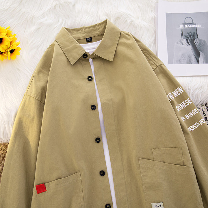 Herren lässige Hemdjacke mit praktischen Taschen und modernem Schnitt Echoarchiv