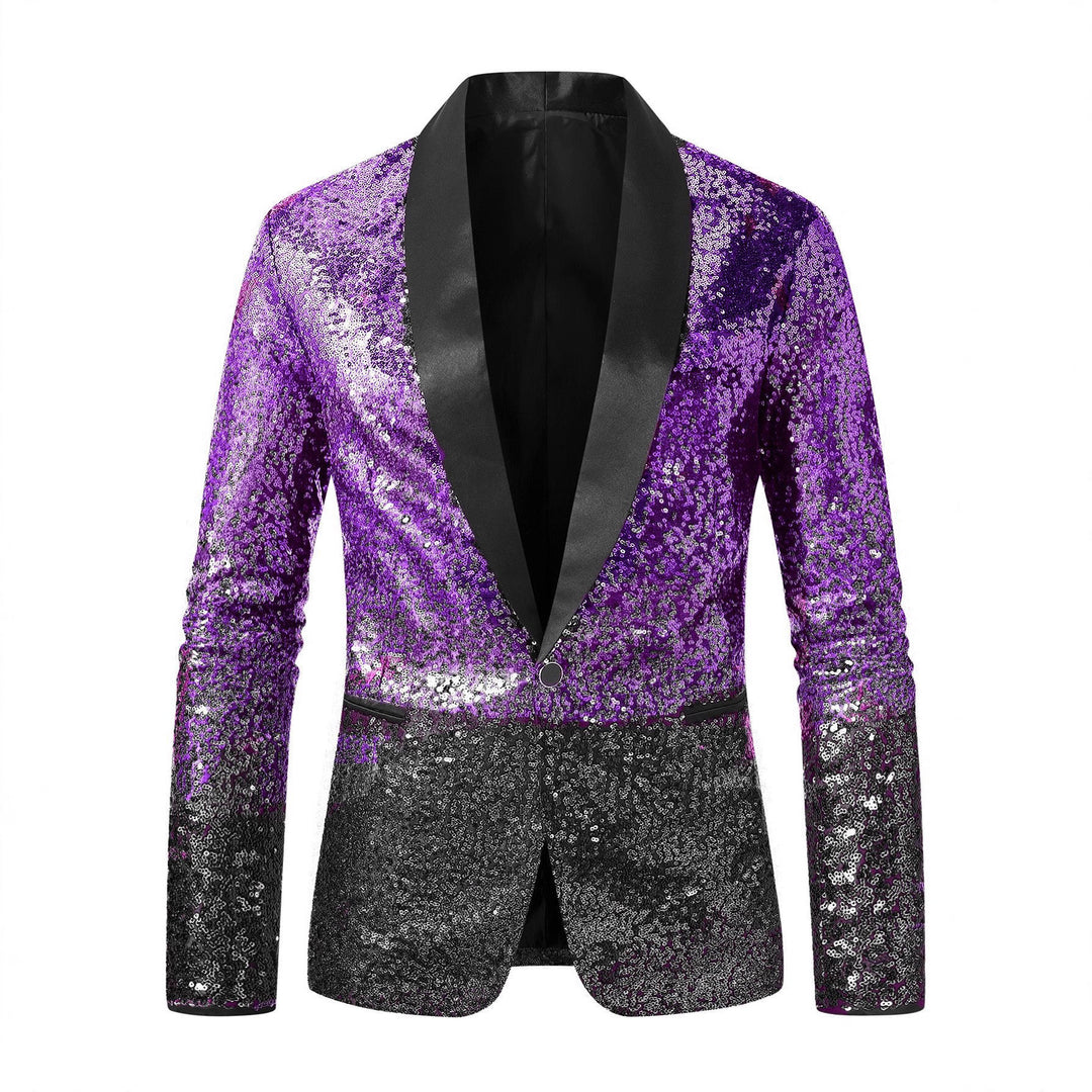 Herren glitzernder Paillettenblazer Echoarchiv