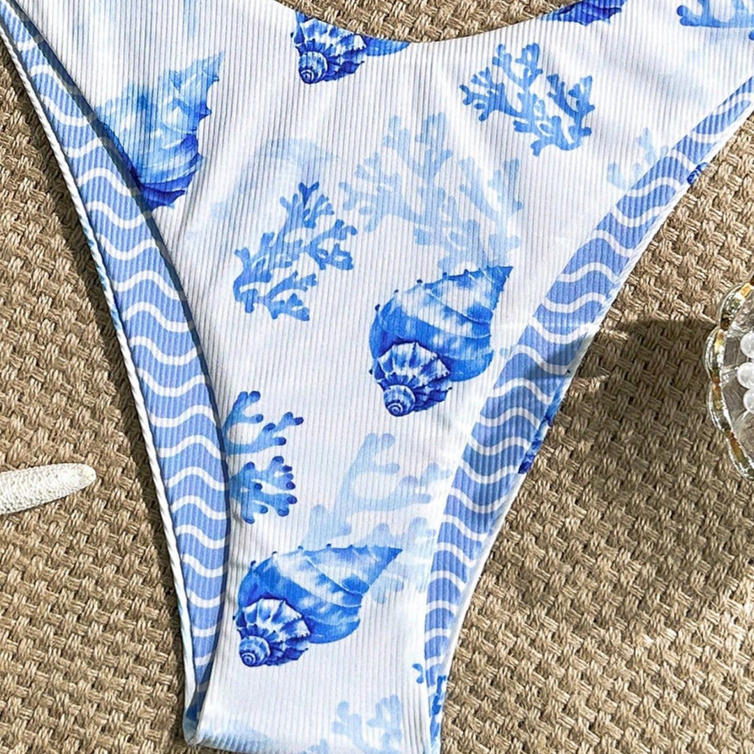 Damen Triangel-Bikini mit maritimer Muscheldekoration Echo Archiv