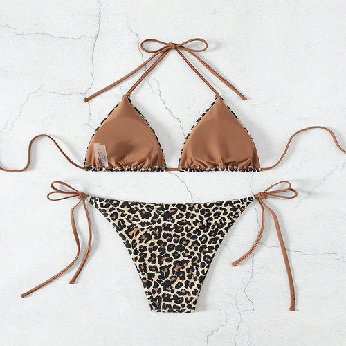 Damen Triangel-Bikini mit aufregendem Animal-Print Echo Archiv