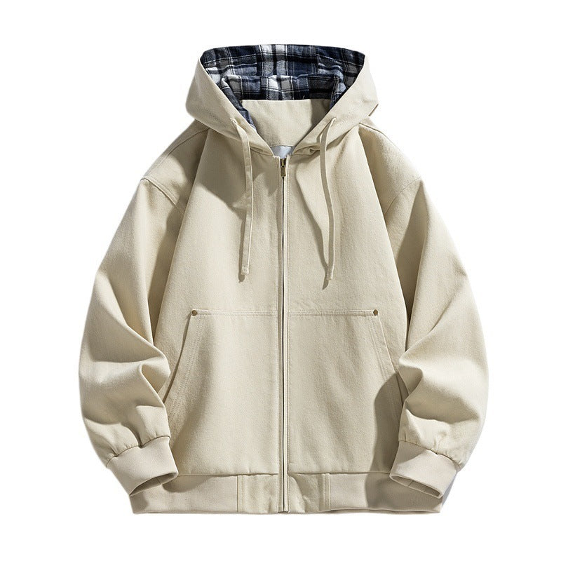 Herren Sportliche Kapuzenjacke mit Fleece-Futter Echo Archiv