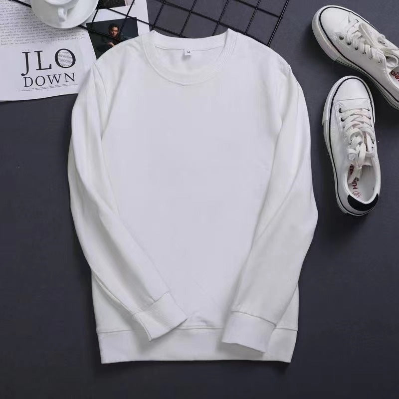 Herren Feines Rundhals‑Sweatshirt aus Baumwollmix mit gerippten Bündchen Echoarchiv
