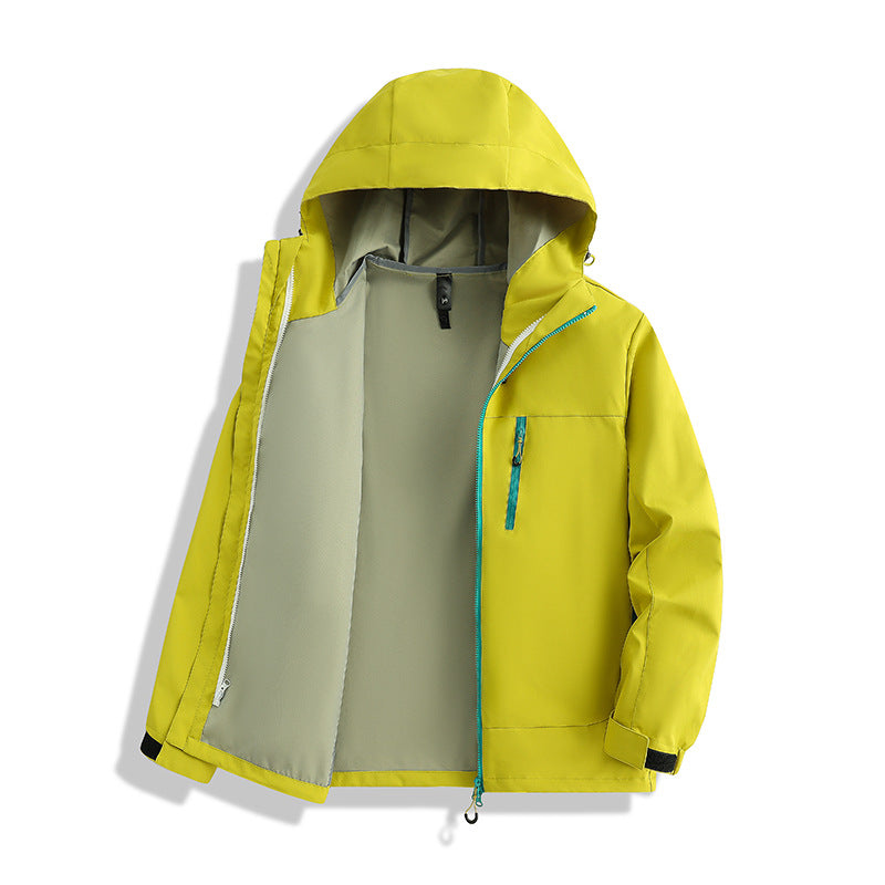 Herren Minimalistische Kapuzen-Softshelljacke mit atmungsaktivem Meshfutter & verdecktem Reißverschluss Echoarchiv