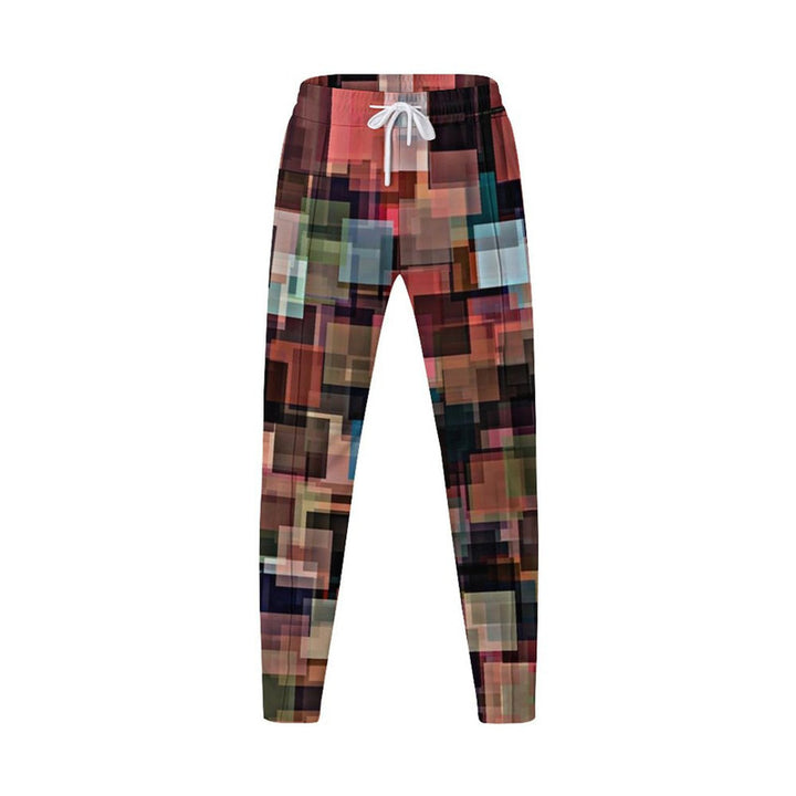 Herren Freizeit-Hose mit geometrischem Design und elastischem Bund Echoarchiv