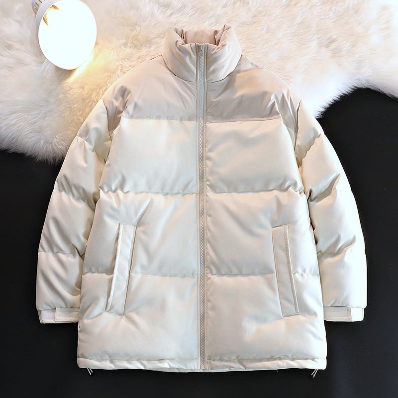 Unisex Wattierte Oversize-Steppjacke mit Stehkragen und verdecktem Reißverschluss Echo Archiv