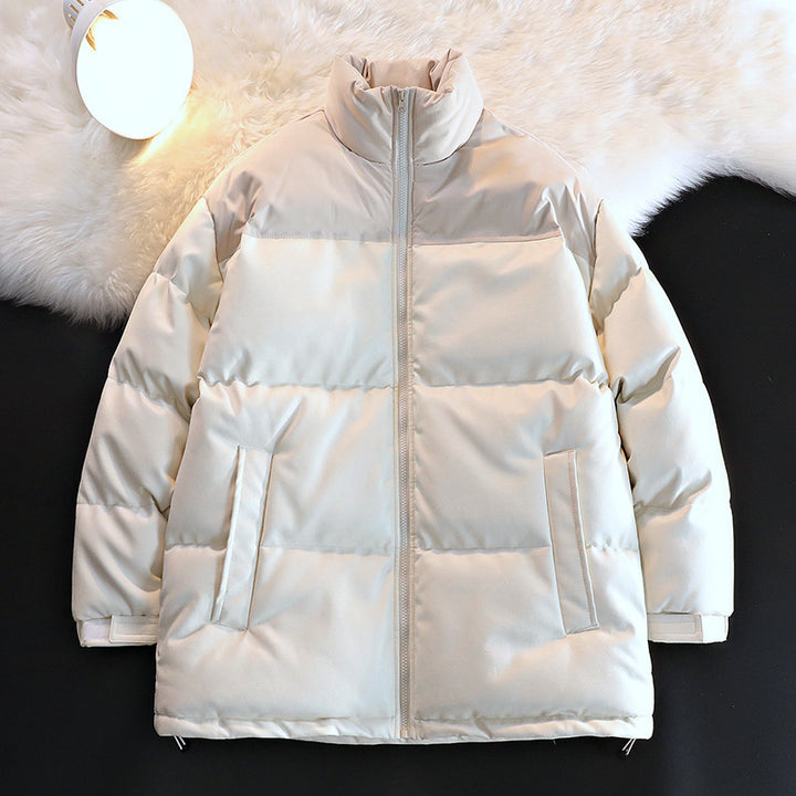 Unisex Wattierte Oversize-Steppjacke mit Stehkragen und verdecktem Reißverschluss Echo Archiv