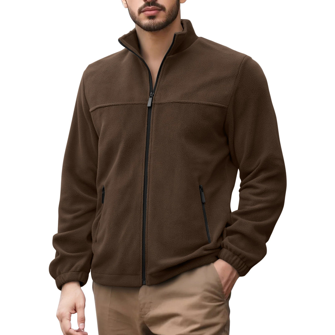 Herren Fleecejacke mit hohem Kragen Echoarchiv