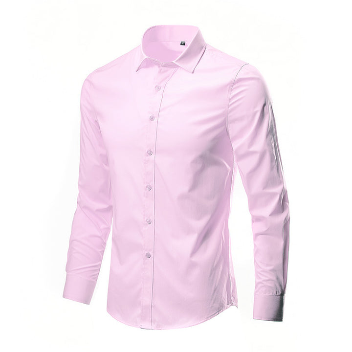 Herren nan Slim-Fit Businesshemd aus Stretch-Baumwollmix mit Kentkragen Echo Archiv