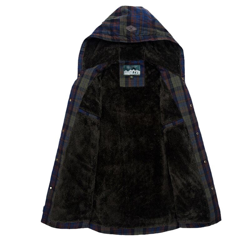 Herren Flanellhemdjacke mit Teddyfutter Echo Archiv