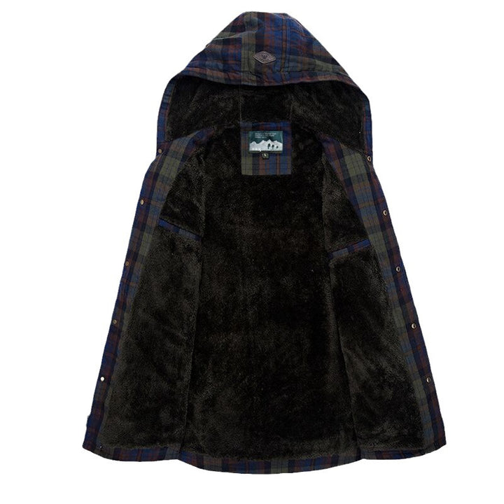 Herren Flanellhemdjacke mit Teddyfutter Echo Archiv