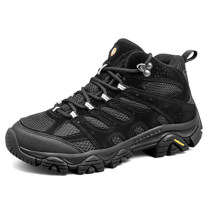 Herren robuste Trekkingstiefel mit wasserdichtem Wildleder‑Mesh, griffiger Offroad‑Profilsohle und verstärkter Zehenkappe – Tavélo