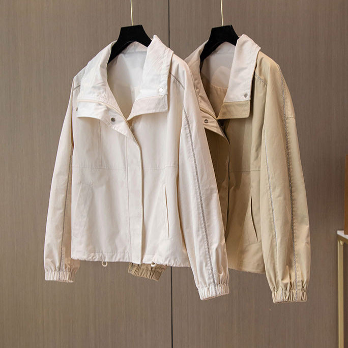 Damen Praktische und lässige Übergangsjacke Echoarchiv