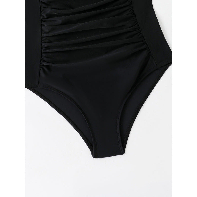 Damen Einteiliger Badeanzug mit figurformendem Schnitt und elegantem Neckholder Echo Archiv