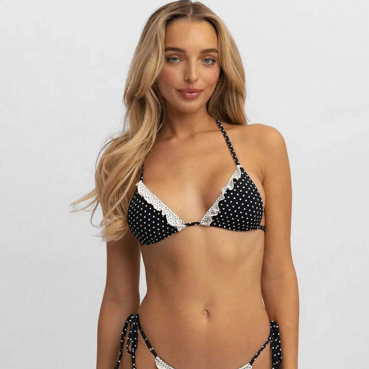 Damen Triangel-Bikini mit Spitzenakzenten Echo Archiv