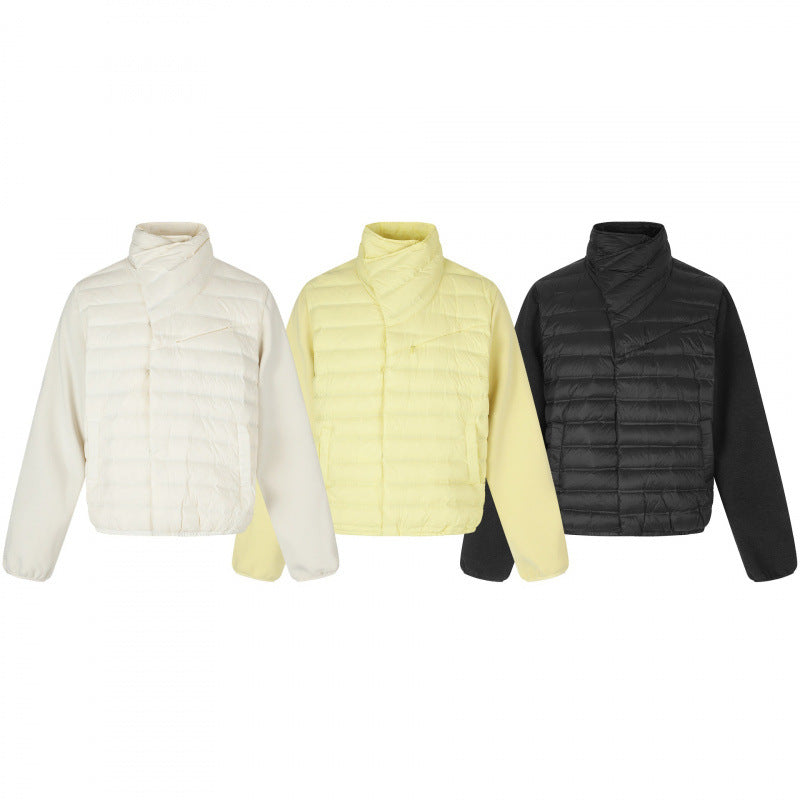 Damen Leichte Hybrid‑Steppjacke mit gesteppter Front und Fleeceärmeln Echo Archiv