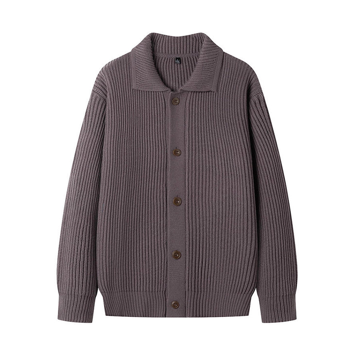 Herren Strickjacke mit sportlichem Design und modischem Schalkragen Echoarchiv