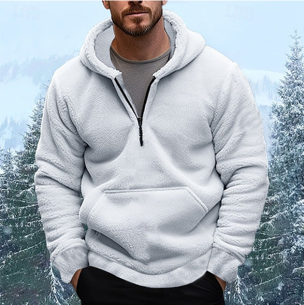Herren Fleece-Pullover mit praktischer Kängurutasche Echoarchiv