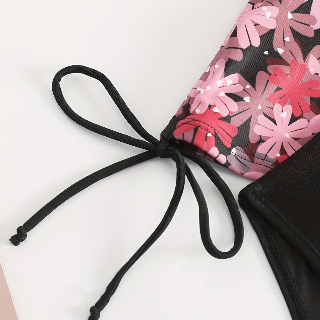 Damen Sport Tankini mit verstellbaren Trägern Echo Archiv