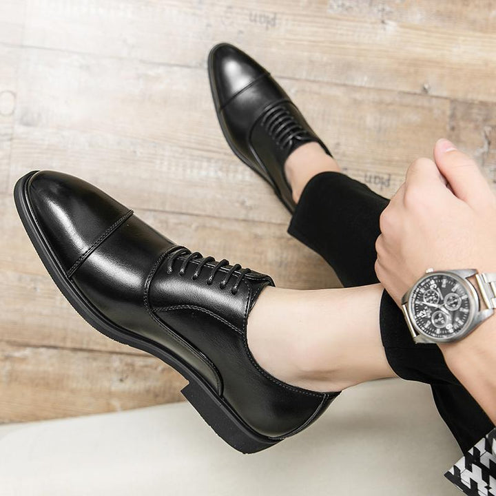 Herren elegante Oxford-Halbschuhe mit Cap-Toe, gepolstertem Komfortfußbett und rutschfester PR-Laufsohle Echo Archiv
