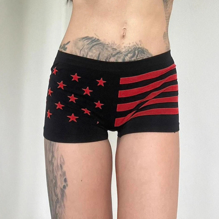 Damen Komfortable Boxershorts mit patriotischem Design Echo Archiv
