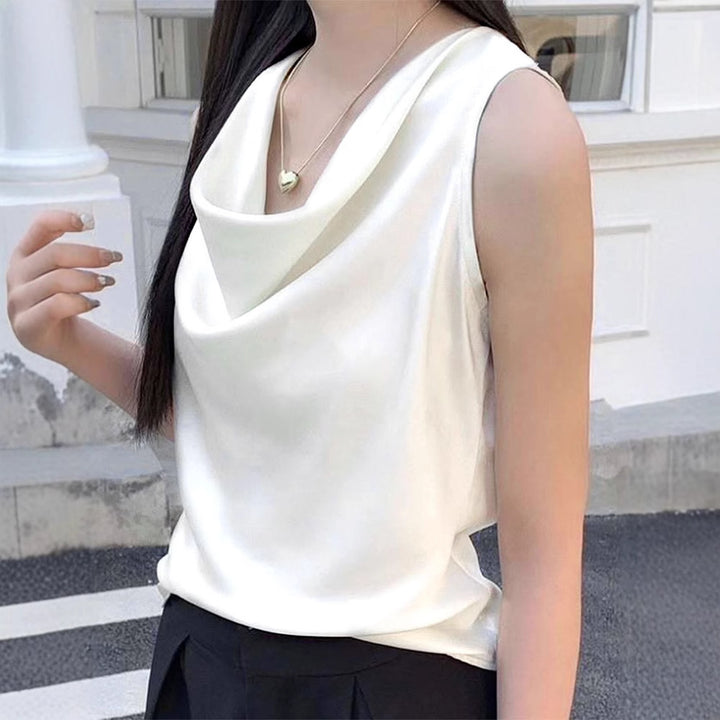Damen elegant drapiertes Top Echo Archiv