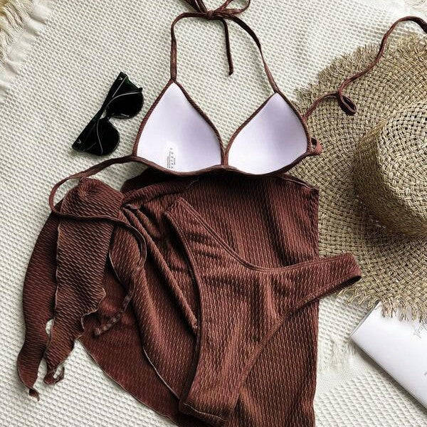 Damen Bikini-Set mit raffiniertem Wickeldesign und eleganten Halterträgern Echo Archiv