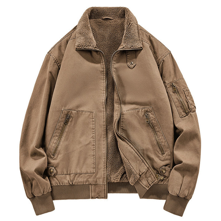 Herren Stilvolle Bomberjacke mit Fleecefutter Echo Archiv
