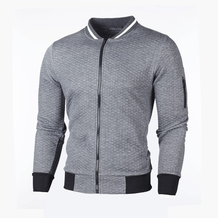 Herren Sportliche Steppjacke mit Reißverschluss und Kontrastdetails Echoarchiv
