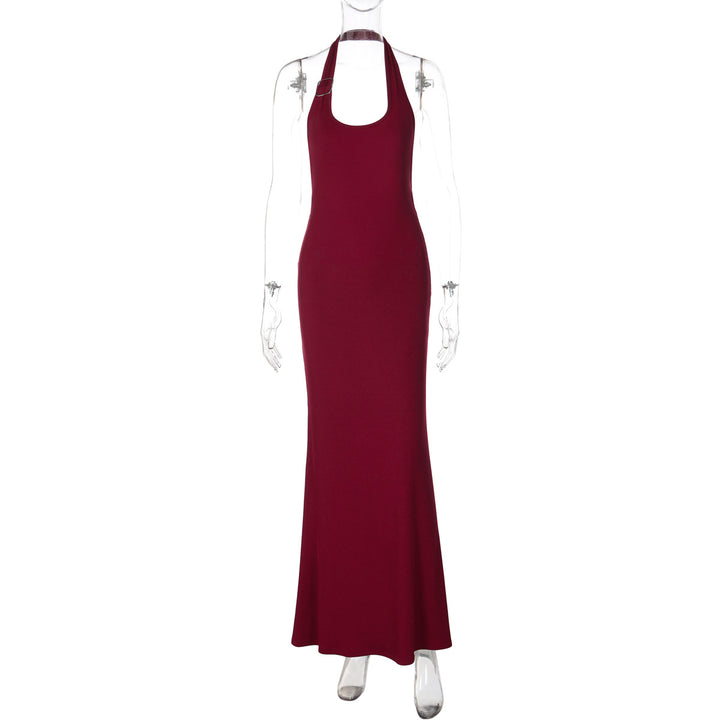 Damen Elegantes Maxikleid mit Halterneck und figurbetontem Design Echo Archiv