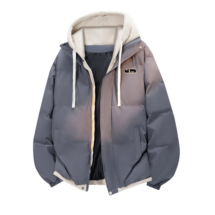 Damen Kurze Stepp-Kapuzenjacke mit leichter Thermoisolierung, wasserabweisender Hülle & elastischem Saum Echoarchiv