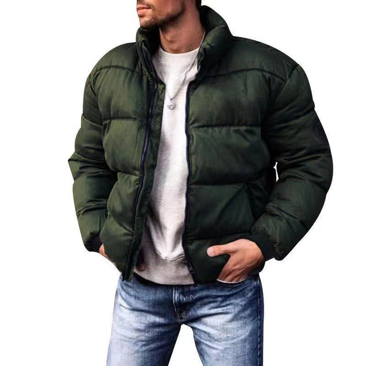 Herren nan wattierte Steppjacke mit hohem Stehkragen, Thermofüllung und elastischen Bündchen Echo Archiv