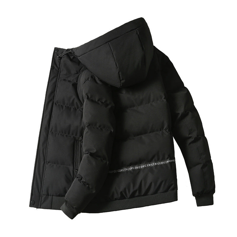 Herren isolierte Steppjacke mit praktischer Kapuze Echoarchiv