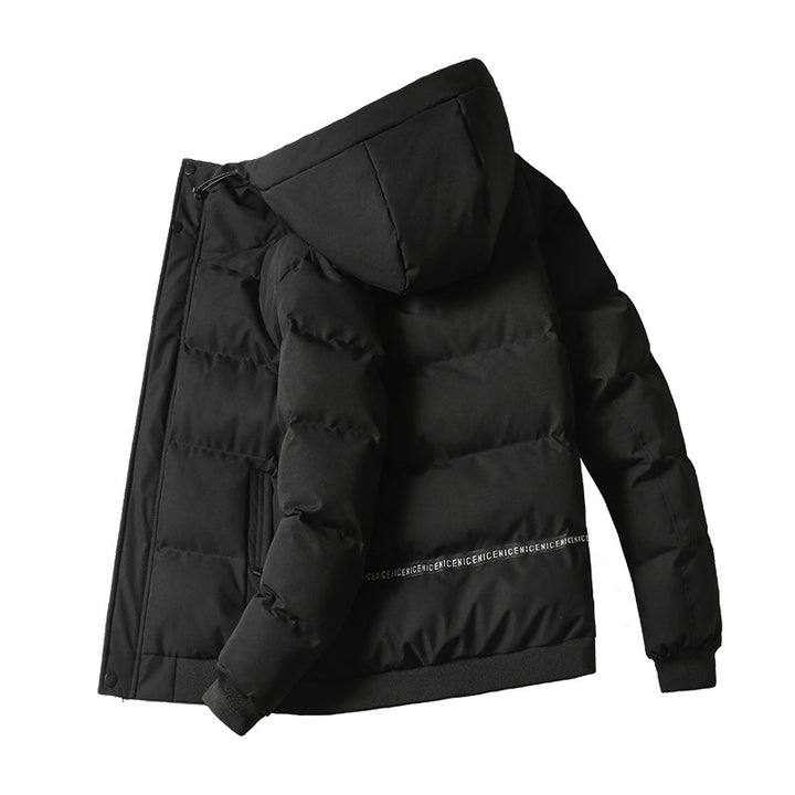 Herren isolierte Steppjacke mit praktischer Kapuze Echoarchiv