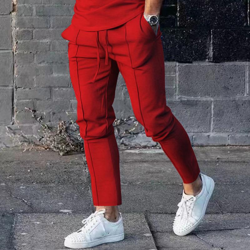 Herren Slim-Fit Jogginghose mit seitlichen Taschen und verstellbarem Bund Echoarchiv