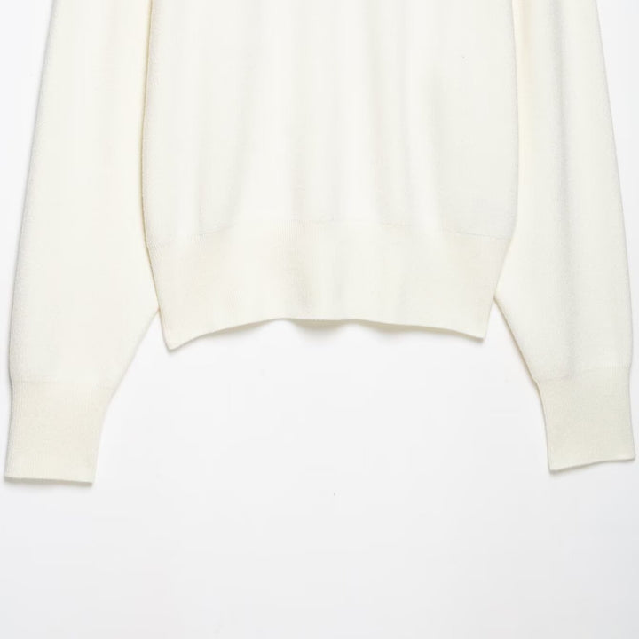 Damen Grobstrick-Pullover mit halbem Reißverschluss, Stehkragen und überschnittenen Ärmeln Echoarchiv