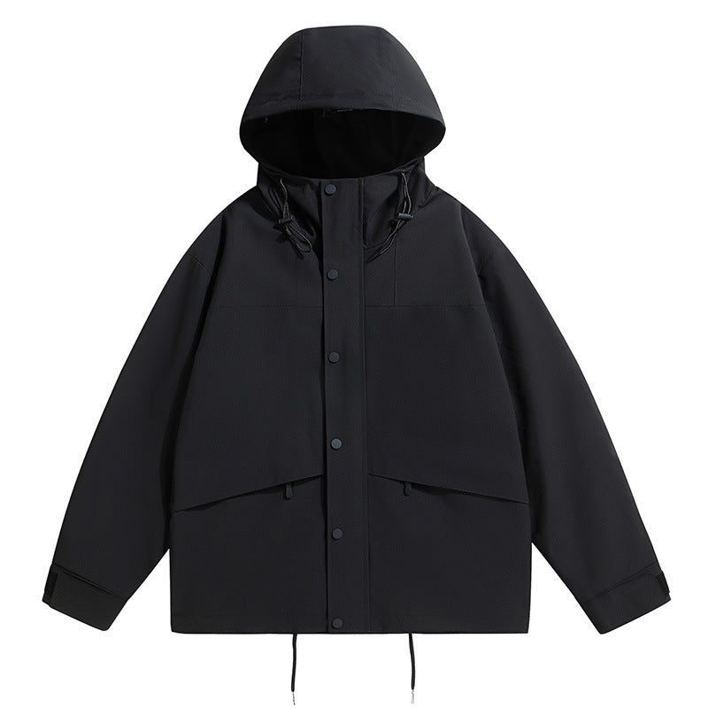 Herren technische Outdoor-Jacke mit wetterfester Kapuze und feuchtigkeitsregulierendem Material Echoarchiv