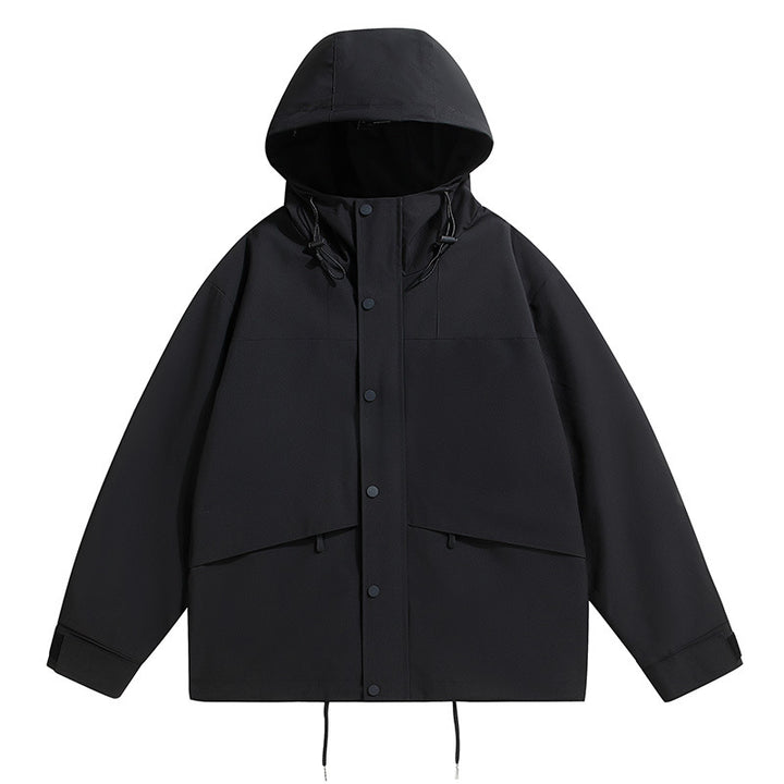 Herren technische Outdoor-Jacke mit wetterfester Kapuze und feuchtigkeitsregulierendem Material Echoarchiv