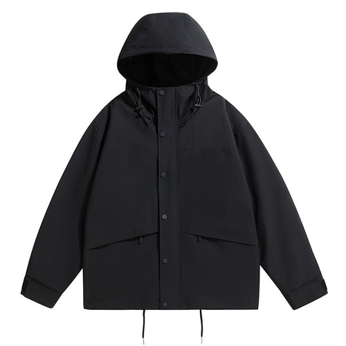 Herren technische Outdoor-Jacke mit wetterfester Kapuze und feuchtigkeitsregulierendem Material Echoarchiv