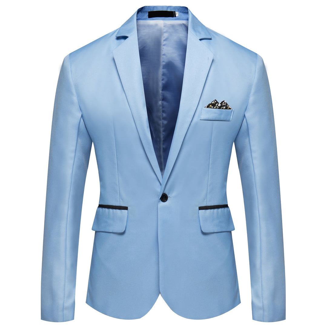 Herren modischer und eleganter Anzugjacke mit satiniertem Finish Echoarchiv
