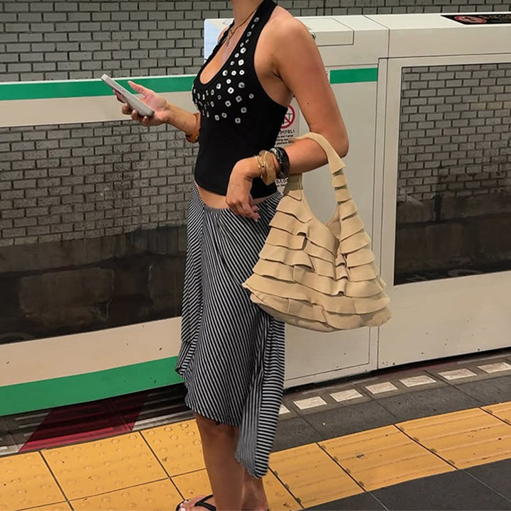 Damen Trendiges Tanktop mit funkelnden Pailletten Echo Archiv