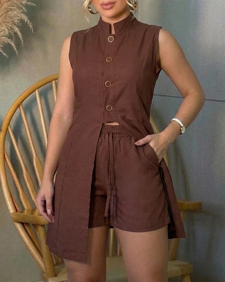 Damen lässiger Zweiteiler mit hochwertigem Material und praktischem Design Echo Archiv