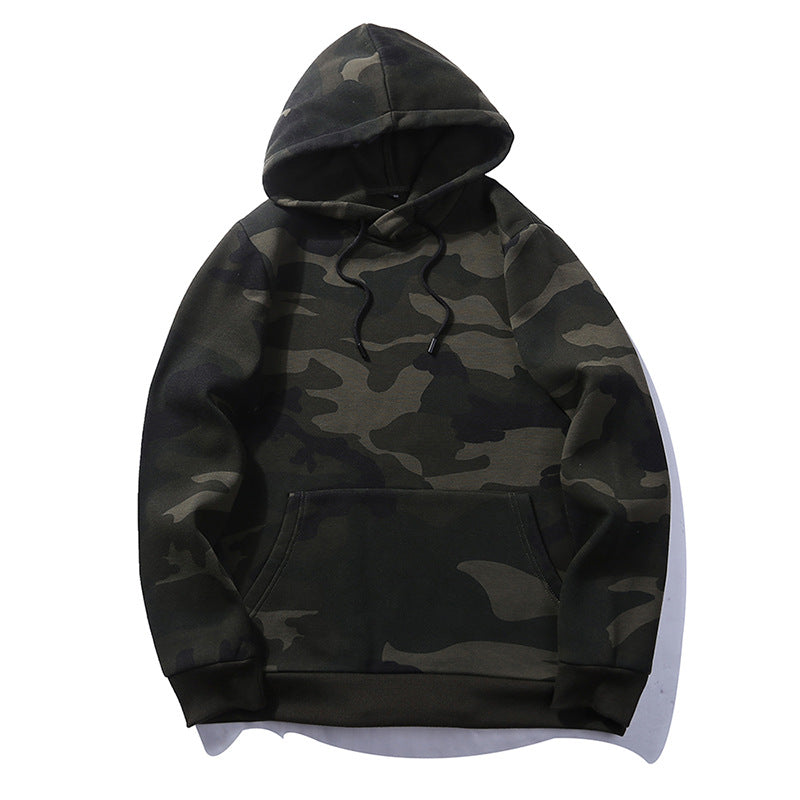 Herren lässiger Kapuzenpullover mit modernem Camouflage-Design Echoarchiv
