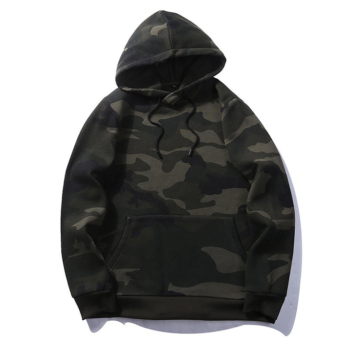 Herren lässiger Kapuzenpullover mit modernem Camouflage-Design Echoarchiv