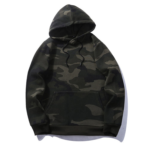 Herren lässiger Kapuzenpullover mit modernem Camouflage-Design Echoarchiv
