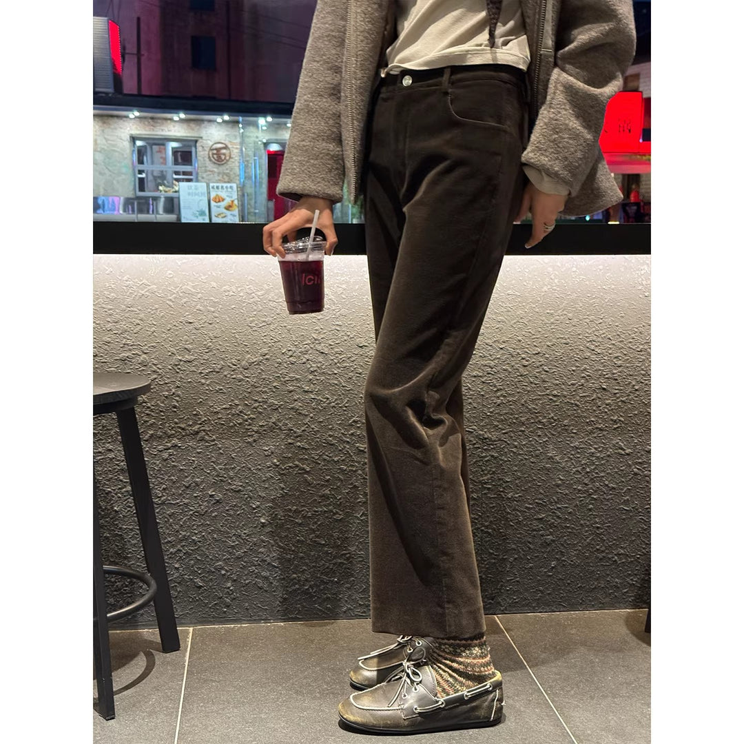 Damen Elegante Flared Cordhose Echoarchiv