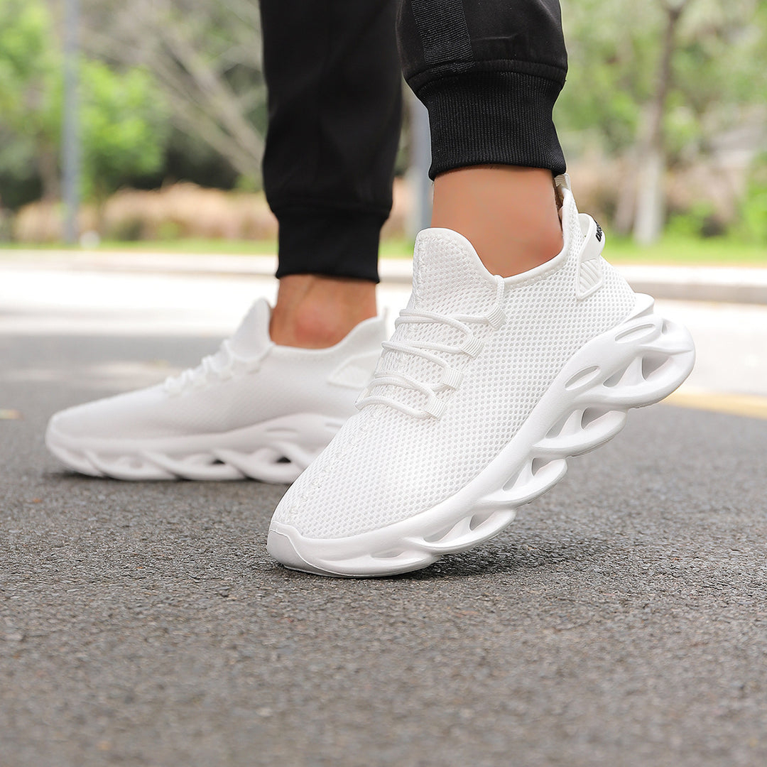 Unisex innovative Mesh‑Runner mit belüfteter Wabenstruktur, skulpturierter Hohlkern‑Plateausohle und sockenähnlichem Schaft – Norré