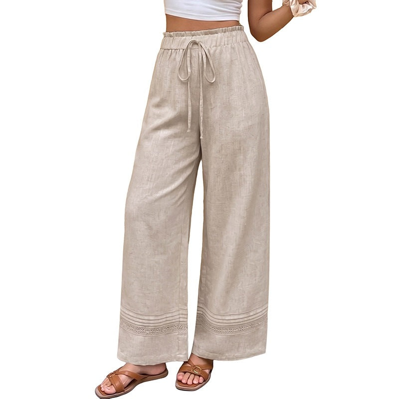 Damen Lockere Leinenhose Echo Archiv