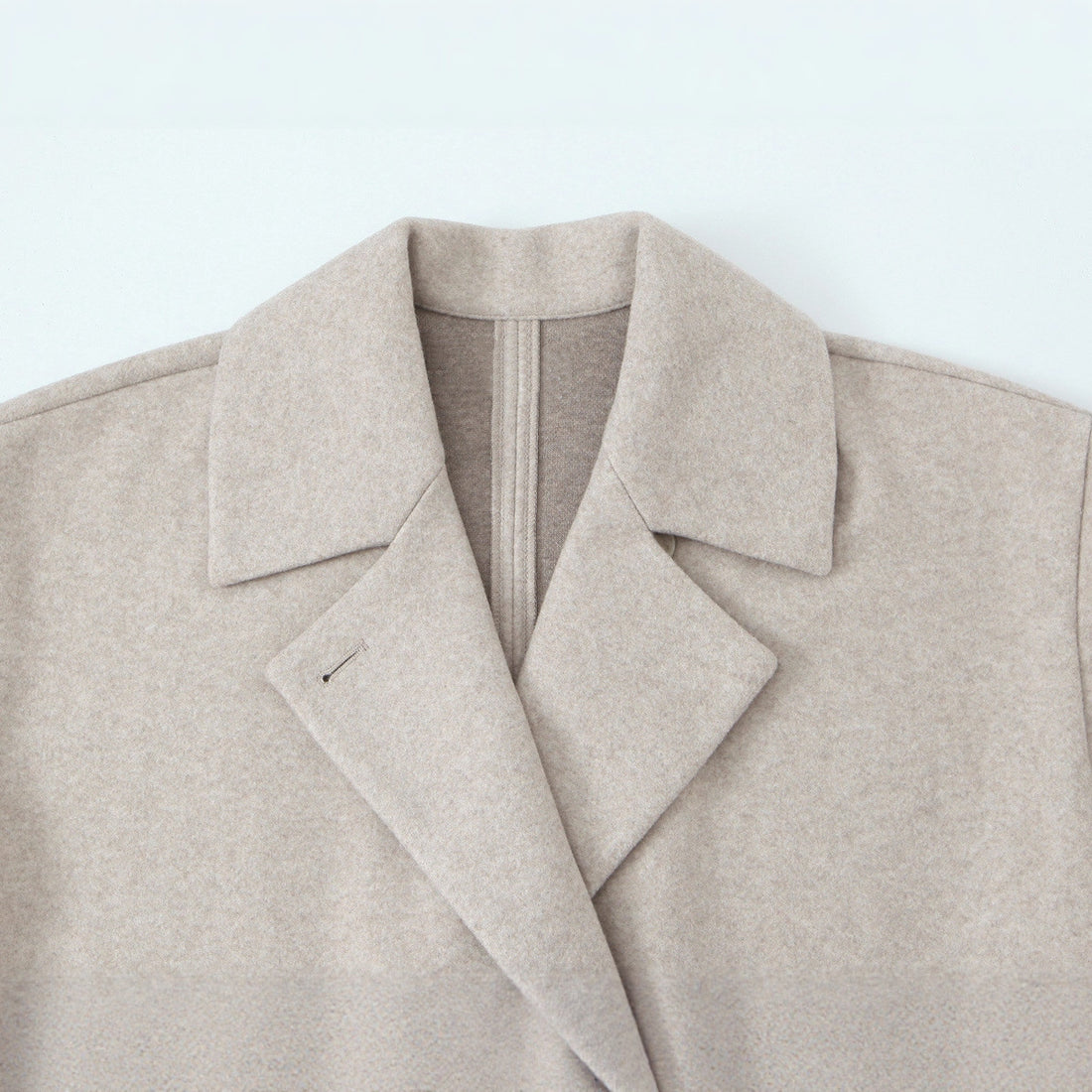 Damen Kurzgeschnittener Oversize Wollmix-Mantel mit weiter Schalkragen Echoarchiv